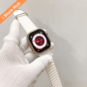Premium Apple Watch Series 8 Ultra Titanium Case Edition 49mm With White Ocean Band